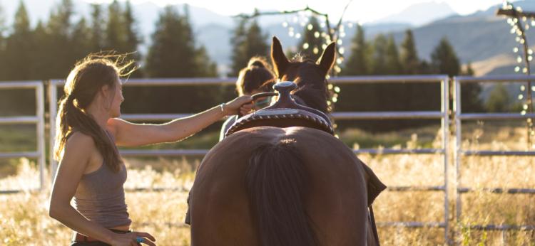 Horseback riding in the Methow Valley, WA.