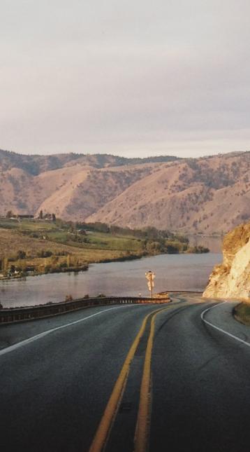 Morning River Tunnel On the Columbia River, Washington