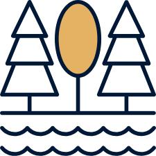 icon of a forest