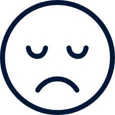icon of a sad face