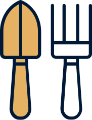 icon of two gardening tools